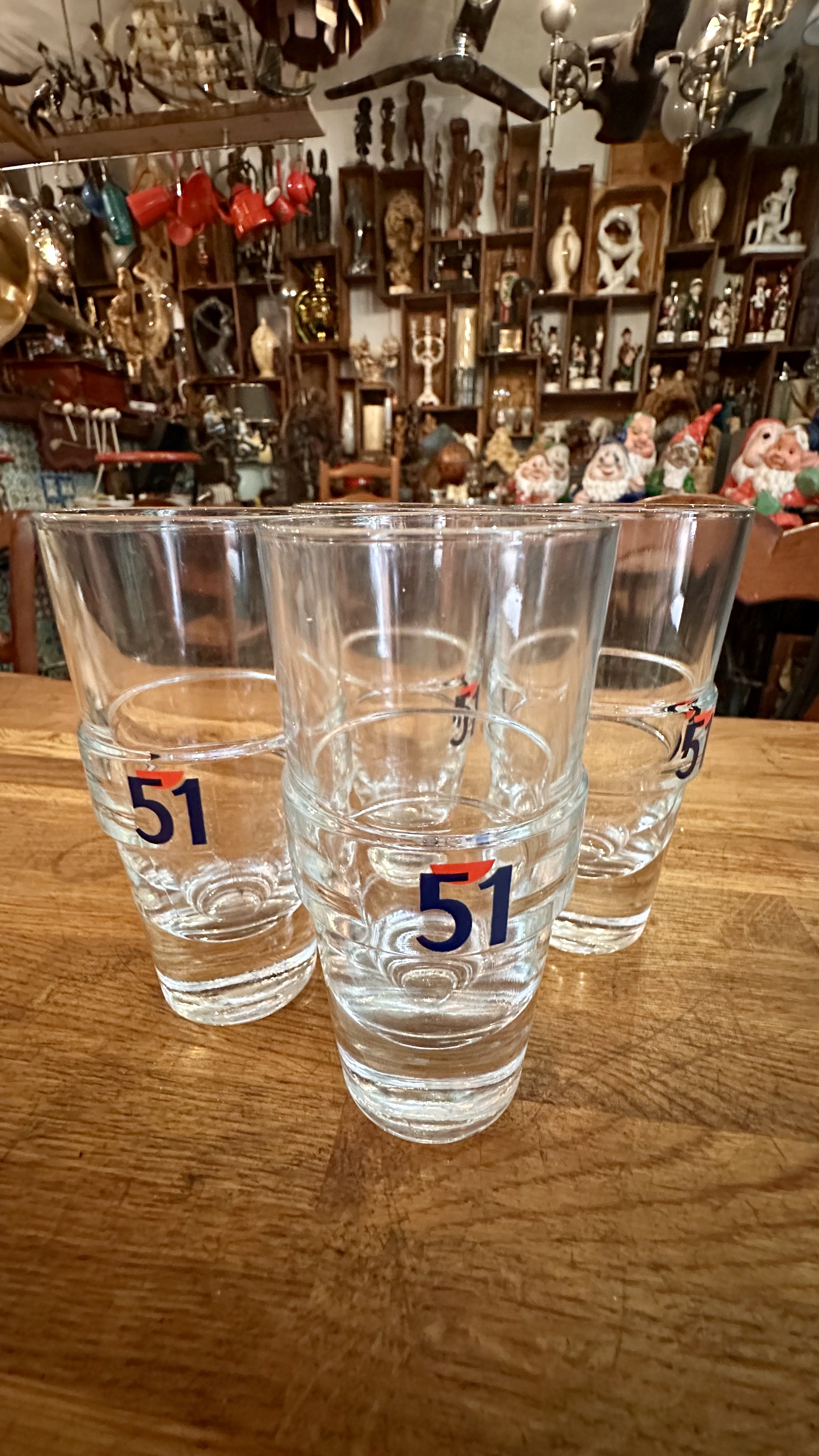 4 Pastis Glasses
