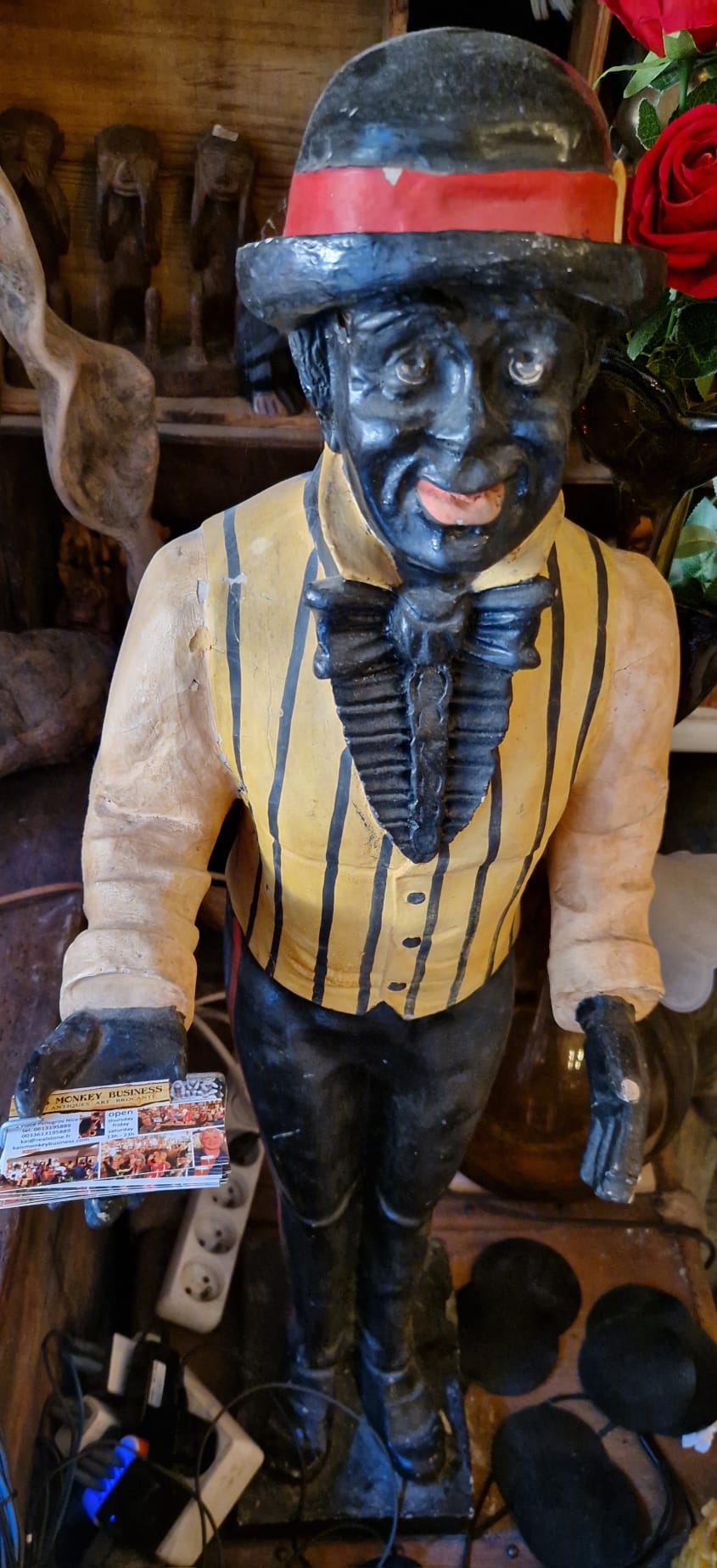 Butler Statue wood