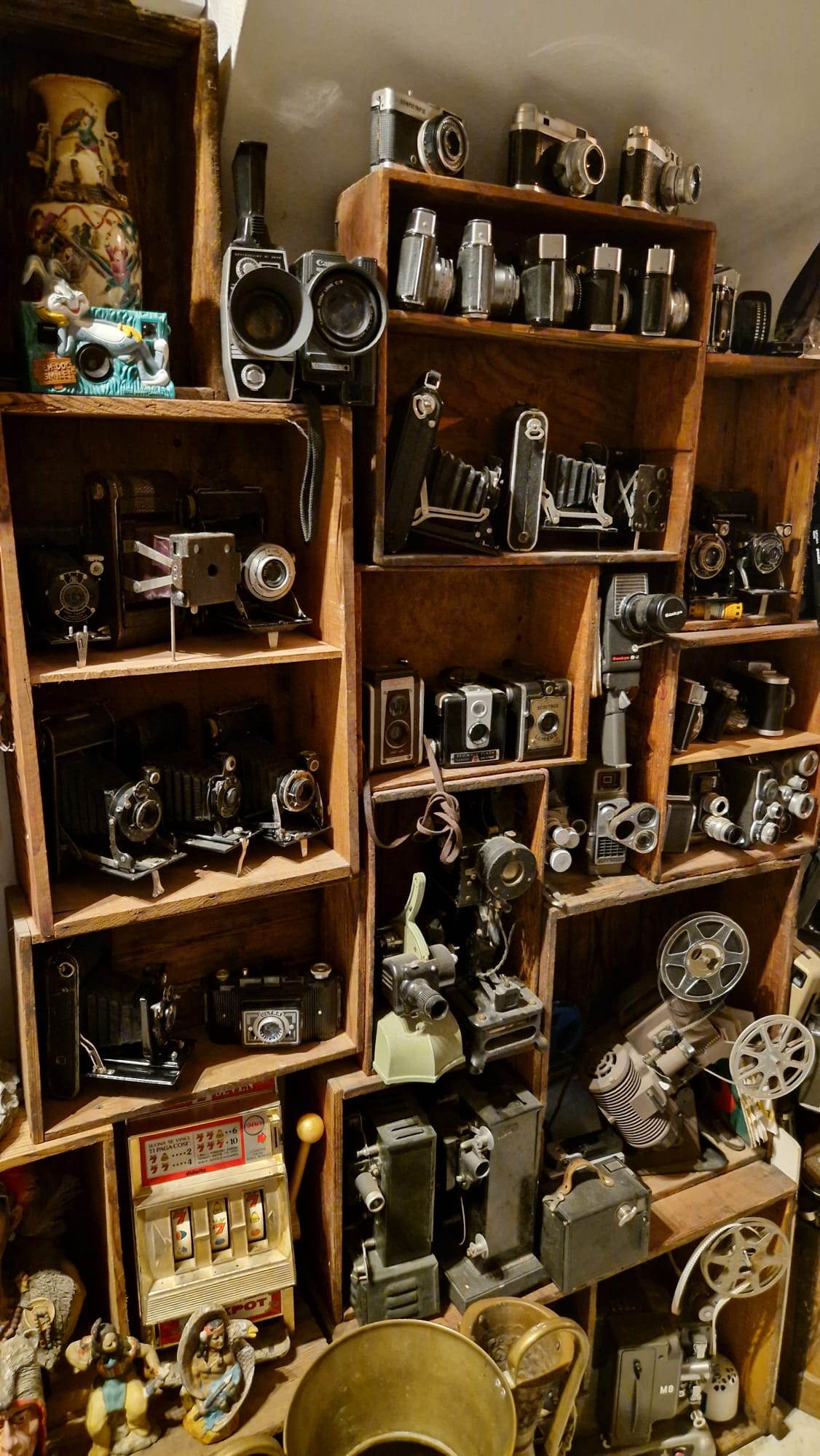 Assorted vintage cameras